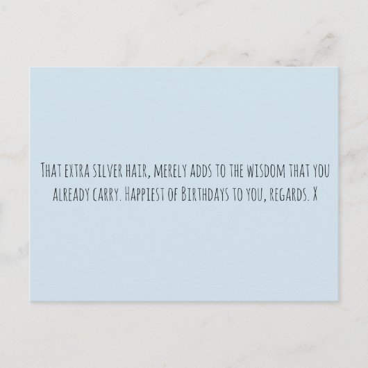 Grappige leeftijd briefkaart (Voorkant)