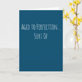 Grappige leeftijd tot perfectie Verjaardag Kaart (Gele Bloem)