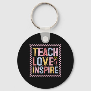 Grappige leer liefde inspireer leraar eerste dag t sleutelhanger