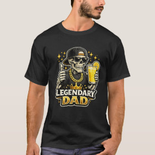 Grappige Legendarische Vader Limonade Koel Skelet T-shirt