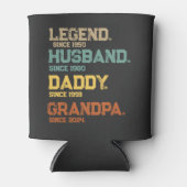 Grappige legende man papa opa aangepaste cadeau blikjeskoeler (Voorkant)