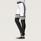 Grappige Leggings met Faux Black Over Knee Sokken (Links)