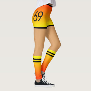 Grappige Leggings met Faux Shorts Sokken
