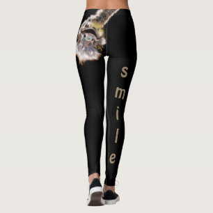 Grappige Leggings met speelse struisvogel - Smile