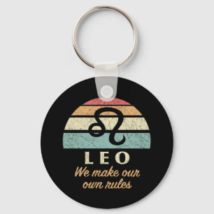 Grappige Leo Zodiac regels Sleutelhanger