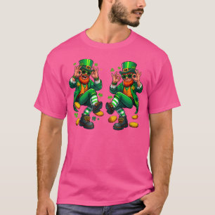 Grappige Leprechaun Griddy Dans St. Patrick's Dag  T-shirt