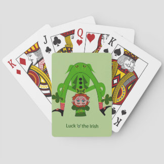 Grappige Leprechaun Speelkaarten
