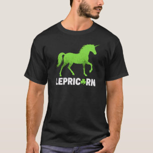 Grappige Leprechaun St. Patrick's Eenhoorn Kunst T-shirt