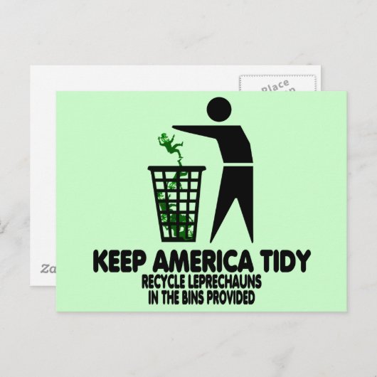 Grappige Leprechauns Briefkaart (Voorkant / Achterkant)