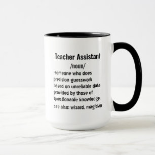 Grappige leraar assistent definitie geschenken mok