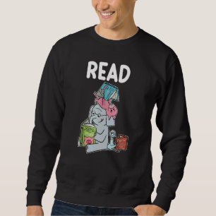 Grappige Leraar Bibliotheek Lees Boek Club Varkent Trui