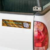 Grappige leraar bumpersticker (Op Truck)