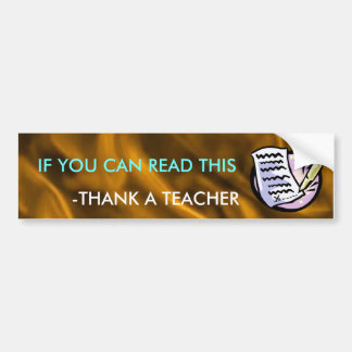 Grappige leraar bumpersticker