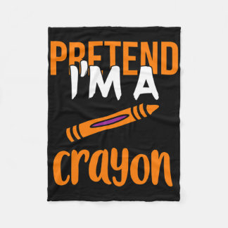 Grappige leraar doen alsof ik een Crayon Halloween Fleece Deken