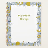 Grappige leraar en Kind terug naar school Planner (Voorkant)