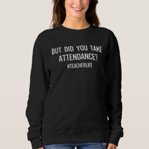 Grappige leraar kleding, maar heb je de presentie trui