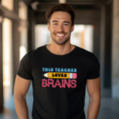 Grappige leraar terug naar school leraar houdt van t-shirt