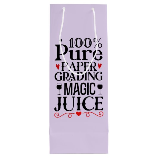 Grappige leraren magische sortering sap wijn cadeautas (Achterkant)