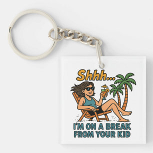Grappige lerarenvakantie sleutelhanger
