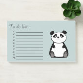 Grappige leuke cartoon panda "to do list" post-it® notes (Kantoor)