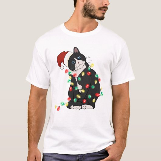 Grappige Leuke Catmas Kat T-shirt (Voorkant)