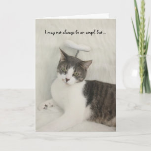 Grappige/Leuke Engel Kaart