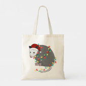 Grappige Leuke Kerst Opossum Tote Bag (Achterkant)