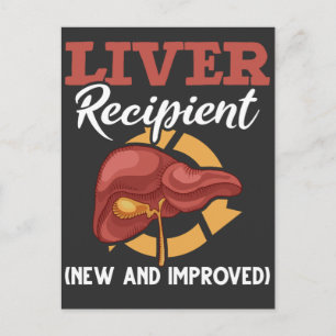 Grappige levertransplantatie ontvanger chirurgie b briefkaart