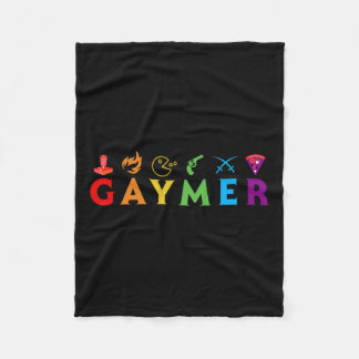 Grappige LGBT Pride Gay Gamer Videogame Lover Fleece Deken
