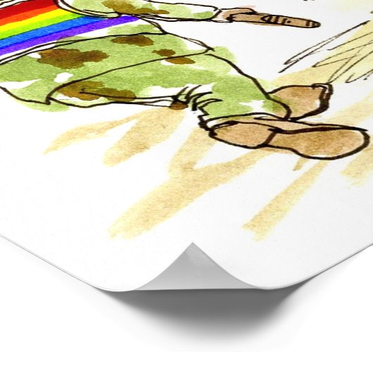 Grappige LGBT Vs Reuzen Eend Poster (Hoek)