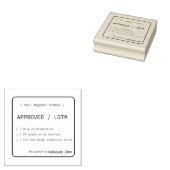 Grappige LGTM Code Review Pull Request Douane Stem Rubberstempel (Gestempeld)
