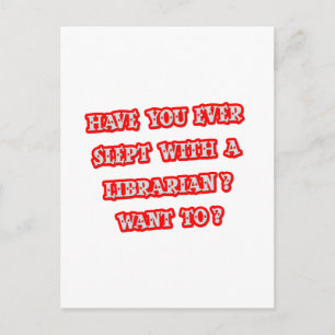 Grappige Librarian Pick-up Line Briefkaart