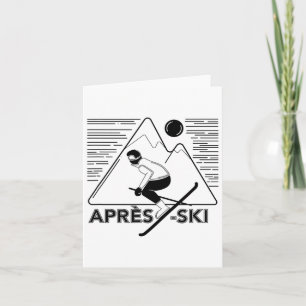 Grappige Liefde Apres Ski - Grote Sneeuw Liefhebbe Kaart