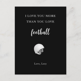 Grappige liefde je meer dan voetbal romantische an briefkaart
