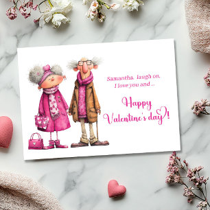 Grappige Liefdeskoppel Valentijnkaart Speelse Humo Feestdagenkaart