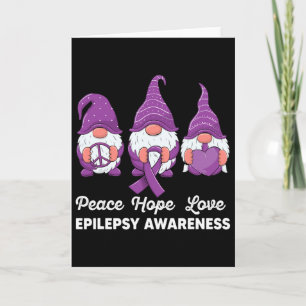Grappige Lieve Dwergen Vrede Hoop Liefde Epilepsie Kaart