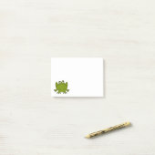 Grappige lieve kikker post-it® notes (Op bureau)