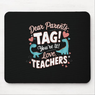 Grappige lieve ouders tag jij bent het liefde cool muismat