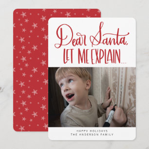Grappige Lieve Sint, Laat Me Het Uitleggen Feestdagenkaart