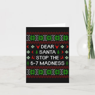Grappige lieve Sint stop de 67 waanzin lelijke ker Kaart