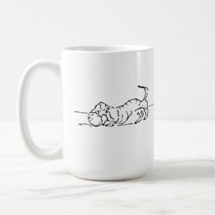 Grappige Lijn Kunst Worst Hond Koffiemok