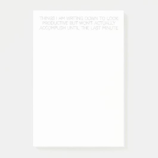 grappige lijst met taken post-it® notes (Voorkant)