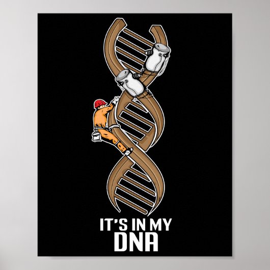 Grappige Lineman Gift Vader Elektrische Kabel Line Poster (Voorkant)