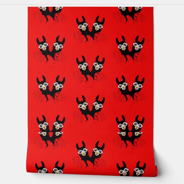 Grappige Llama Home Decor Behang (Afrollen)