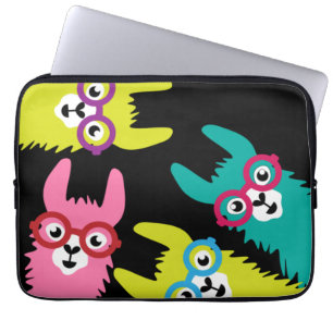 Grappige Llama Kleurrijke Camelid Laptop Sleeve