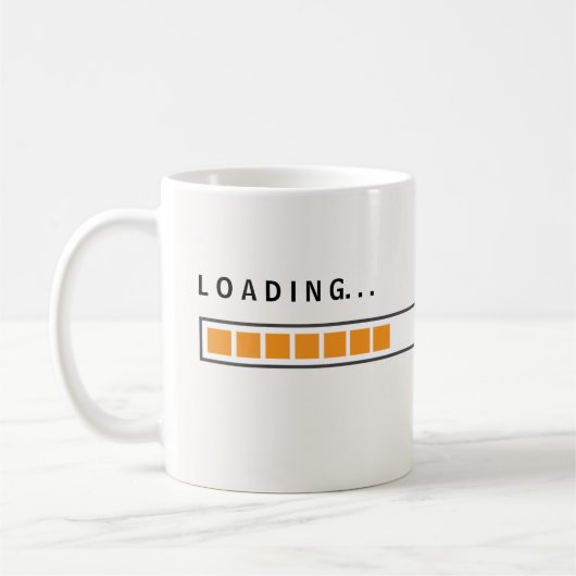 Grappige Loading Bar Coffee Mok (Links)