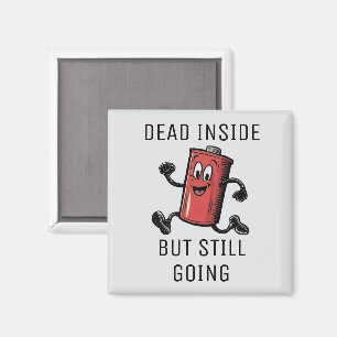 Grappige lopende batterij magneet