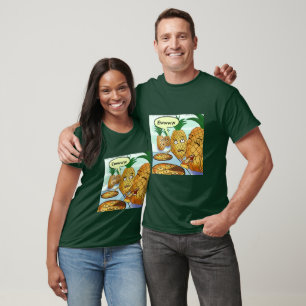 Grappige LTCartoons Ananas Pizza Cartoon T-shirt