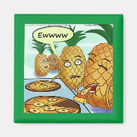 Grappige LTCartoons Ananas Pizza Strip Koelkast
