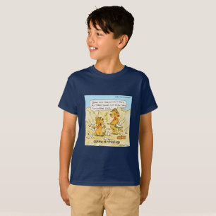 Grappige LTCartoons Hond Archeologie Comic T-shirt